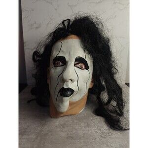 Vintage 1999 WCW Sting Latex Mask Paper Magic Group Wrestling Halloween Mask